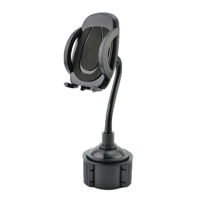 

360° Gooseneck Cup Holder Cradle Car Mount For Cell Phone Adjustable Universal