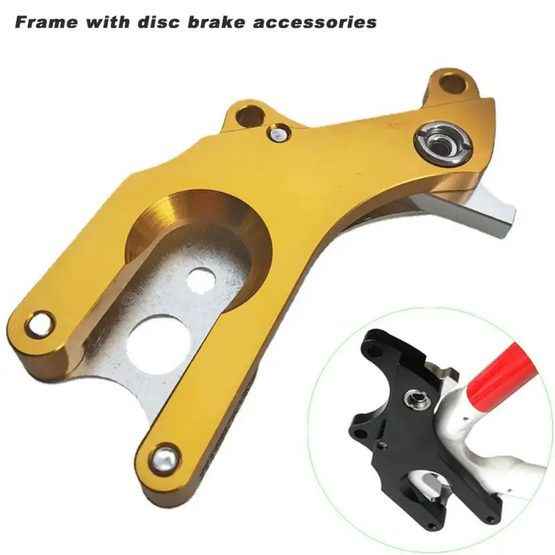 

Bike Car Turn Disc Brake Frame With Butterfly Brake Accessories Rack Disc Mounting Holder Brake Converter Bicycle Parts