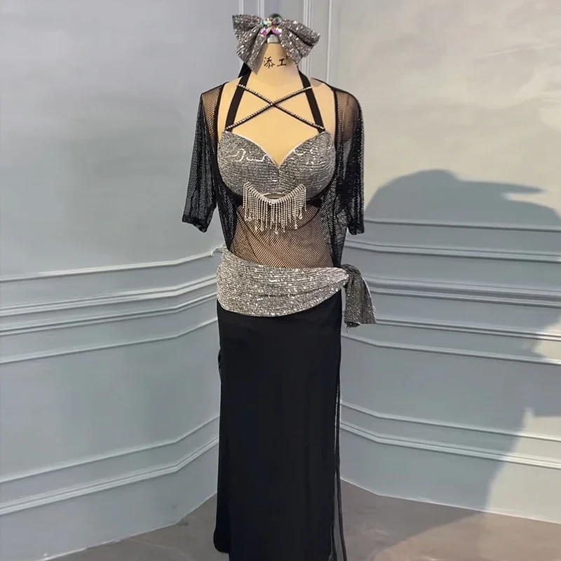 Костюм для танца живота платье выступлений одежда соревнований Балади Шааби