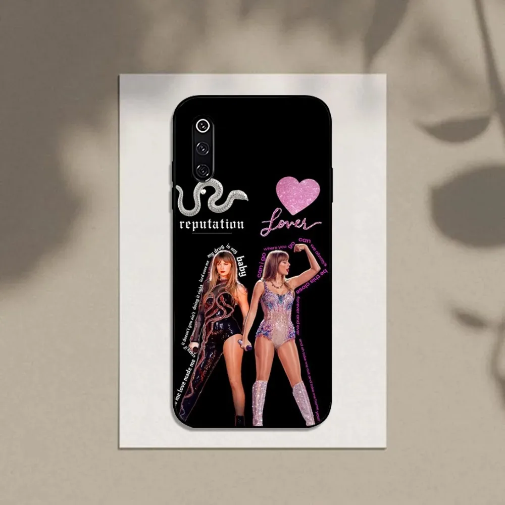 T-Taylor Singer S-Swift Phone Case For Xiaomi 11 Redmi Note 5G 8T 9A 9 10T Note8Pro Note9 12SUltra Black
