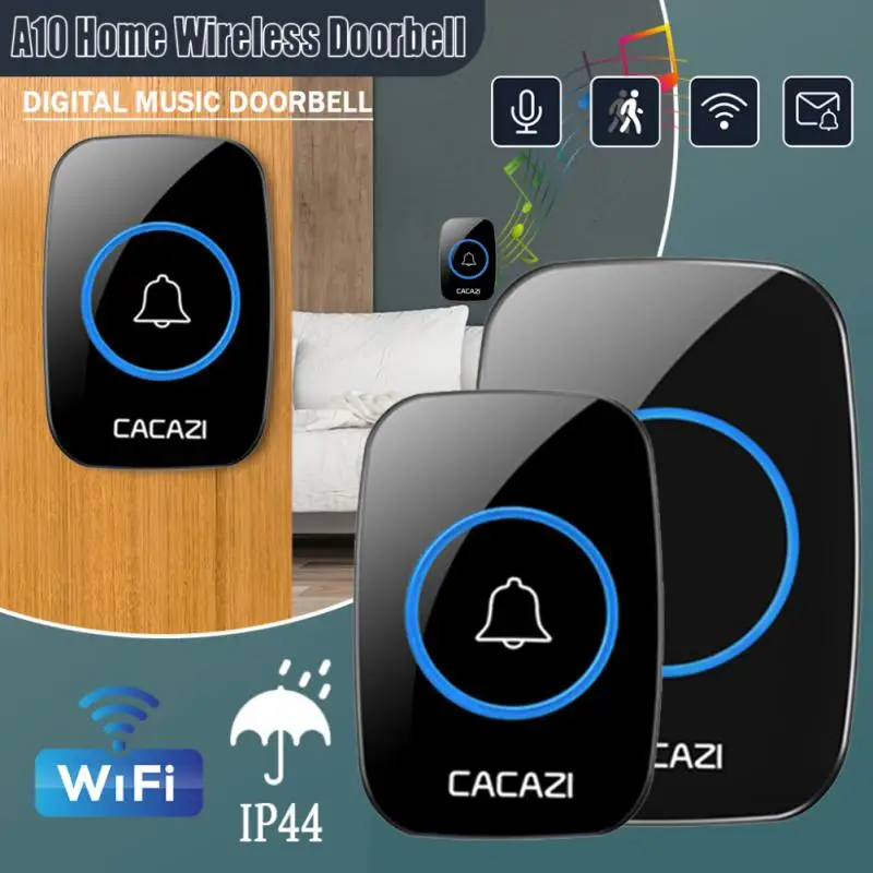 

Беспроводной электрический дверной звонок с монитором в режиме реального времени, 433 МГц