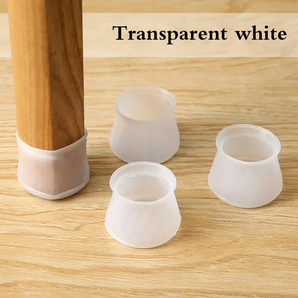 

Silicone Table Chair Feet Cover Floor Protector Furniture Feet Anti-Scratch Protective Pad Anti-Slip Chair Leg Caps