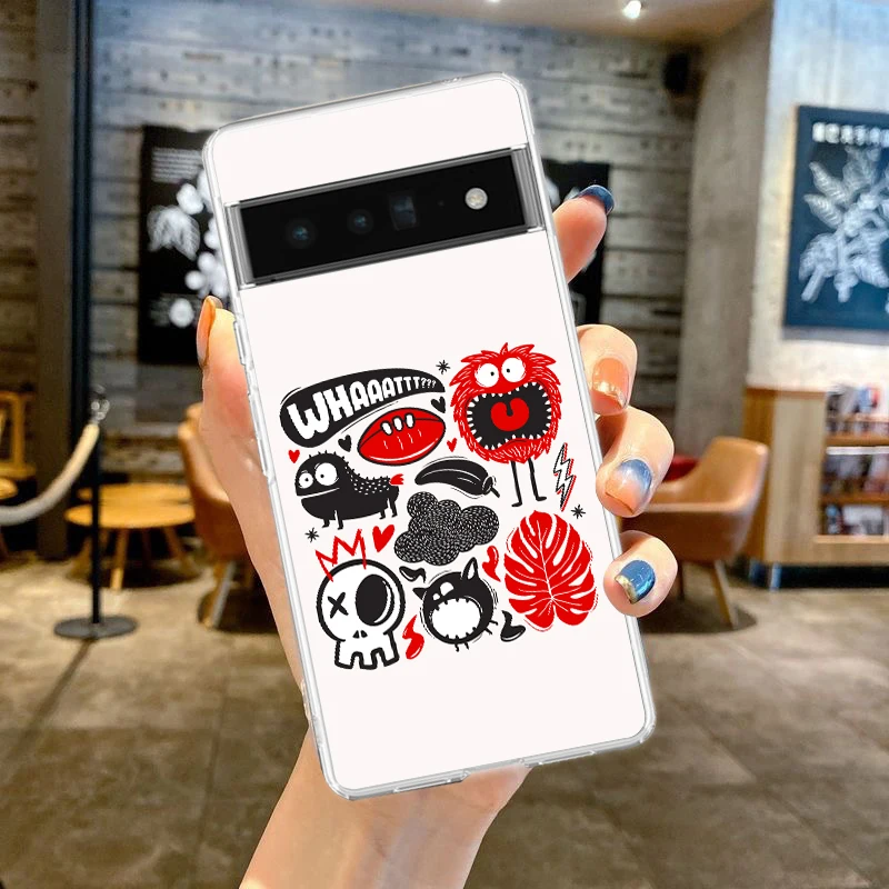 Чехол для телефона Google Pixel 10 9 Pro XL 8 7 6 Pro 10A 9A 8A 7A 6A 5 4 5A 4A 3A XL 5G, прозрачный, с рисунком, милый щенок, котенок, кошка (art.: 3920dc626bb9a) - 3920dc626bb9a