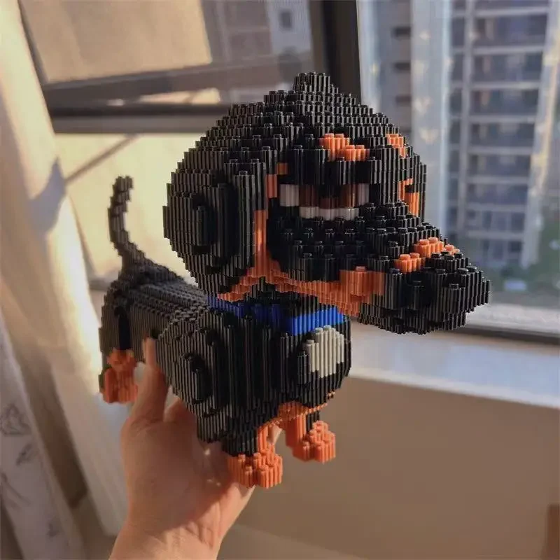 Милые животные колбаса щенок головоломка сборка строительный блок игрушка