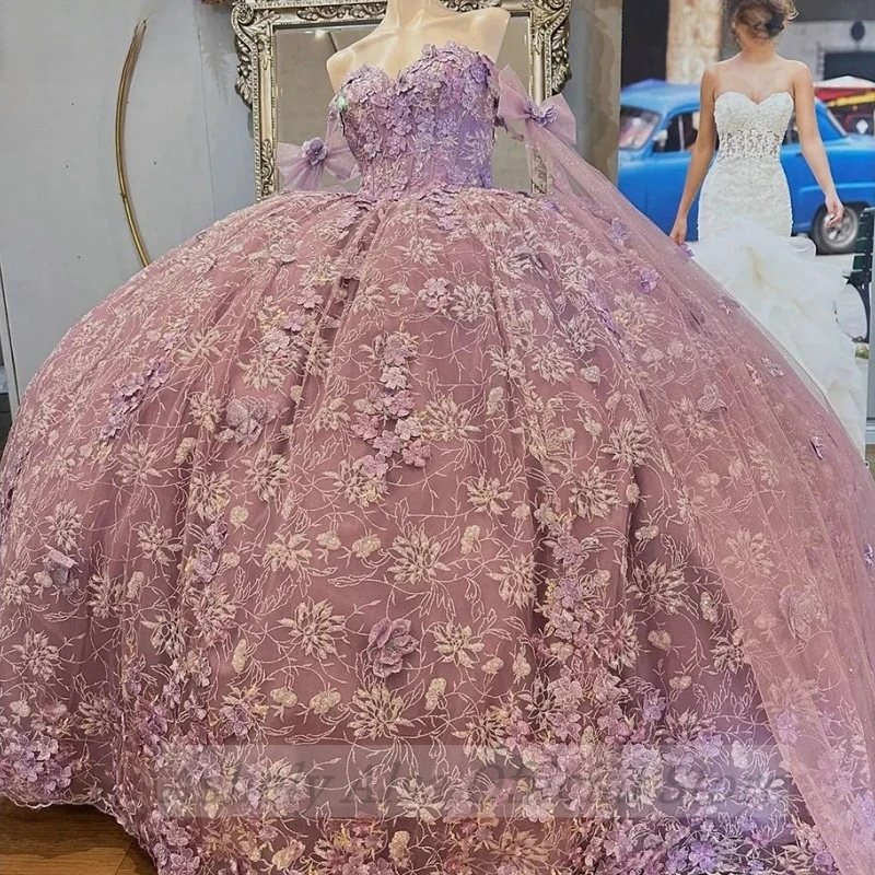AA-P87 Роскошные сиреневые платья принцессы Quinceanera по индивидуальному заказу