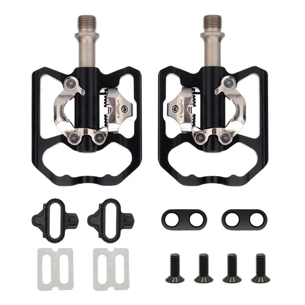 

MTB Road Bicycle Self Locking Pedals & Cycling Lock Cleat Mountain Bike Pedal Compatible for with Shimano Spd