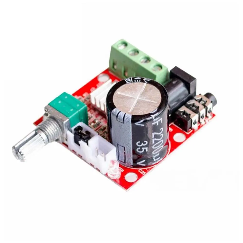 Горячая Распродажа 12V Mini Hi-Fi PAM8610 плата аудио стереоусилителя 2X10W двухканальный D