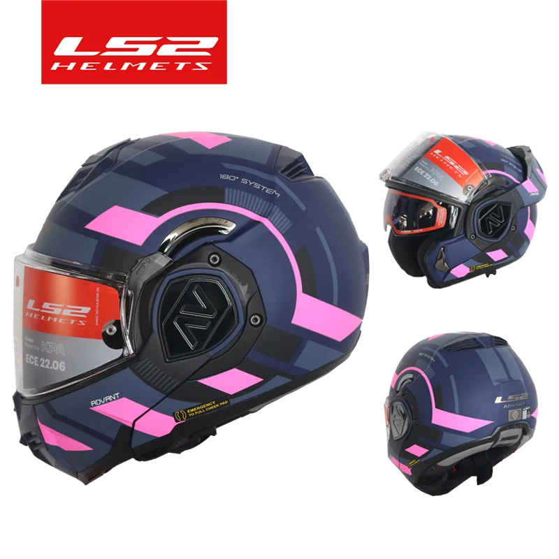 

LS2 задний откидной шлем мотоциклетный шлем мужской с двойной линзой мотоциклетный полный шлем женскийFourSeasonsAntiFogMotorcycleTravel FF906