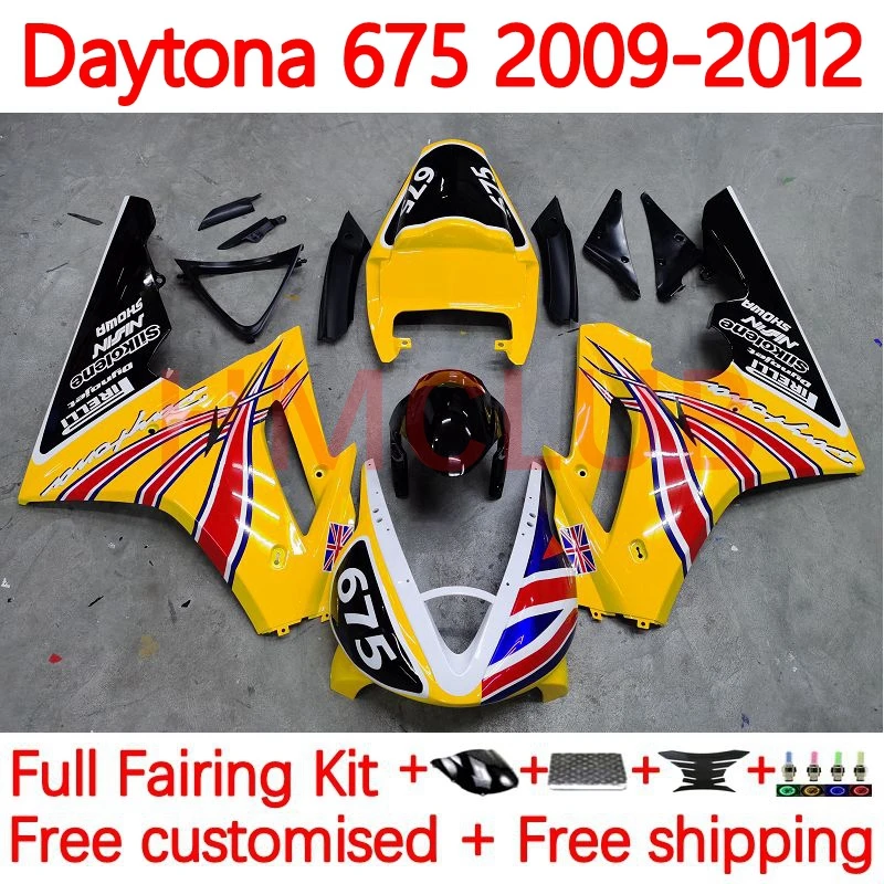 

Injection mold Body For Triumph Daytona 675 R 675R 2009 2010 2011 2012 Daytona675 09 10 11 12 OEM Fairings 40No.108 yellow stock