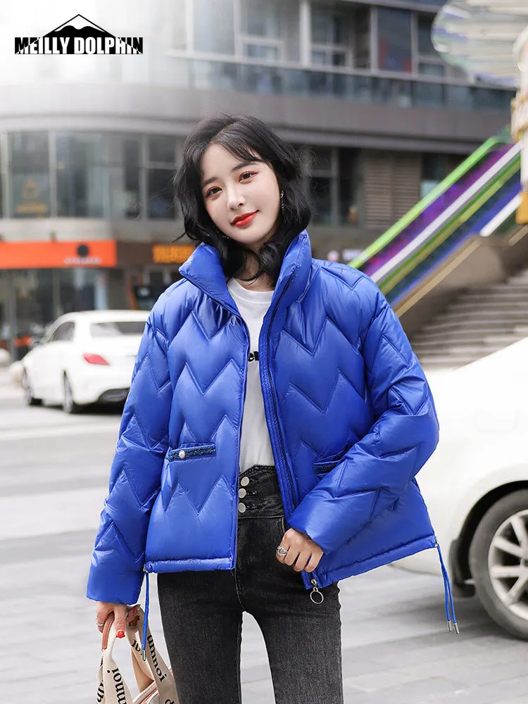 2022 New Arrival Women Winter Jacket Stand Collar Female Fashion Outwear Casual Short Parka Winter Clothes Coat Women