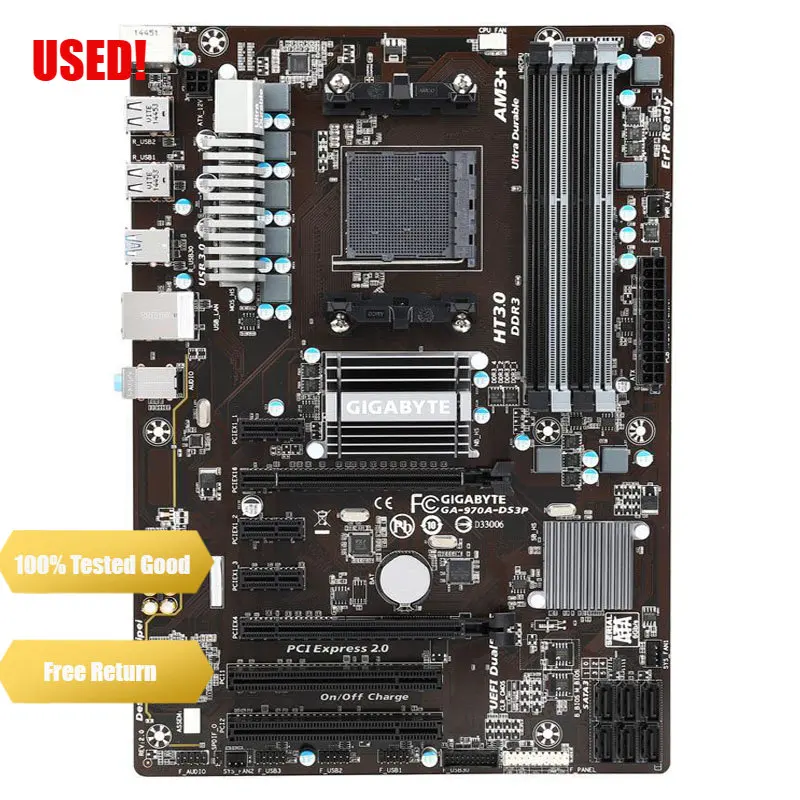 Оригинальная Материнская плата Gigabyte, рандомная плата AM3/AM3 + DDR3 970A-DS3P, платы 32 ГБ, 970 десктопная материнская плата