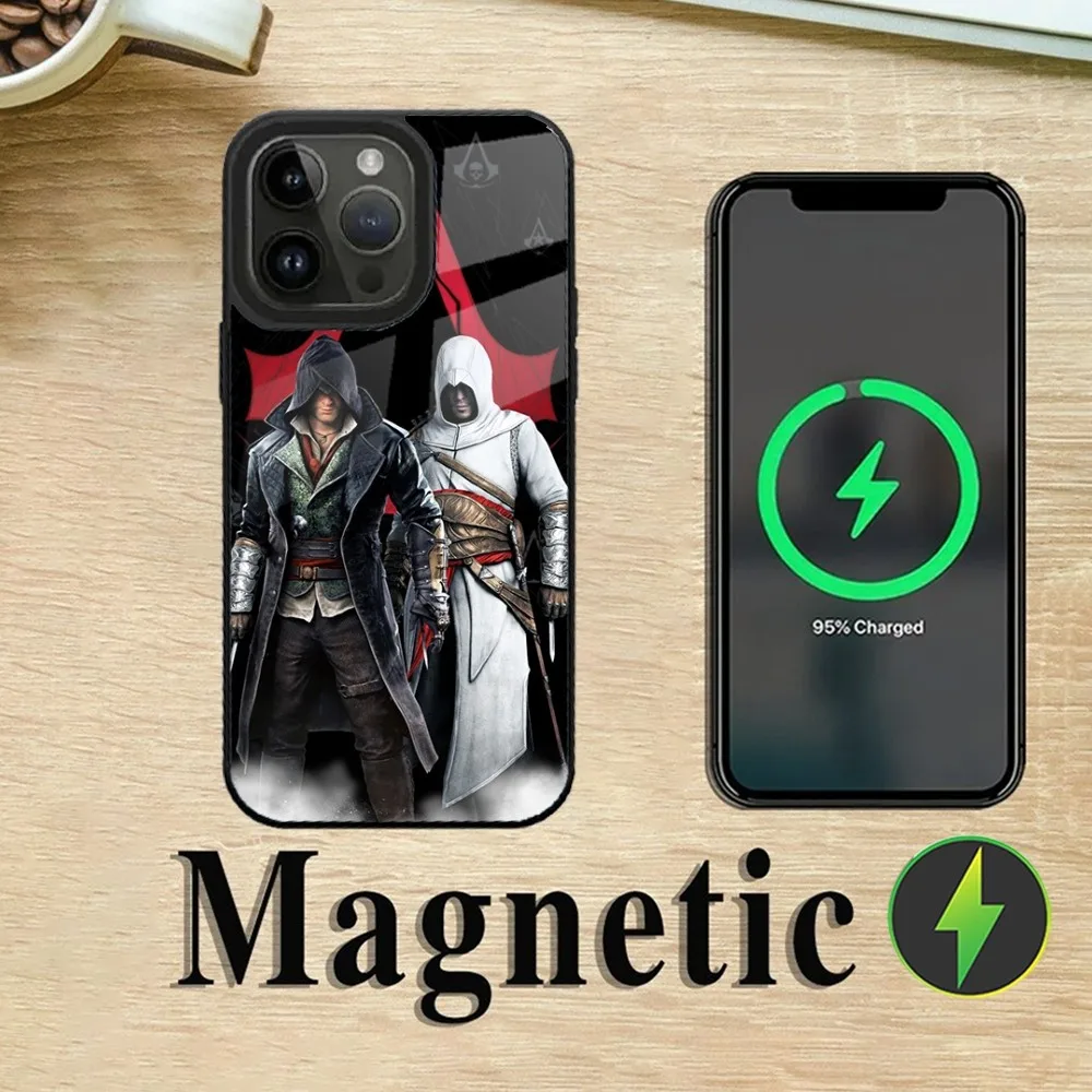 A-Assassins Game C-Creed чехол для телефона iPhone 15 14 13 12 11 Plus Pro Max Mini Magsafe Магнитная