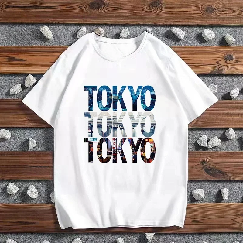Модная Повседневная Футболка Harajuku с изображением города Парижа Лондона