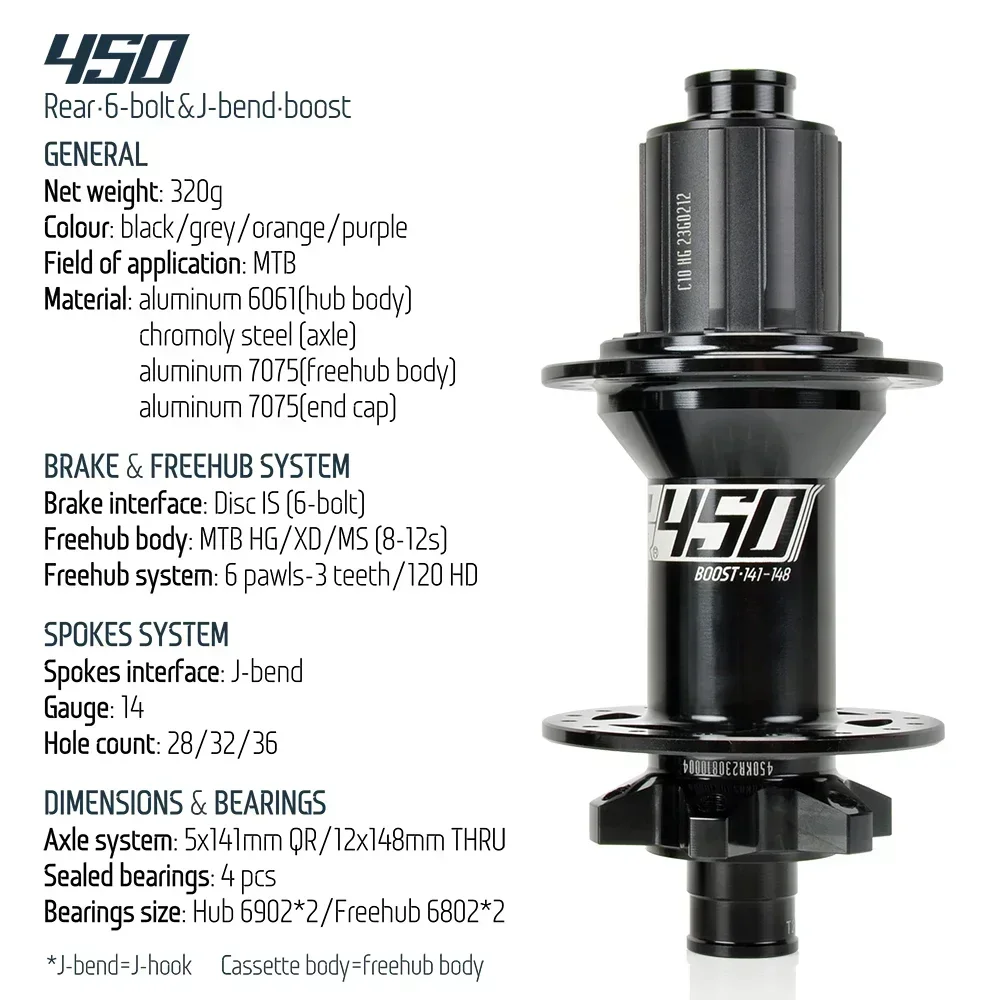 Задняя ступица Koozer 450 Boost MS MTB 32H 28H Велосипедные ступицы Cr-Mo Стальная ось 5x141 мм 10x141