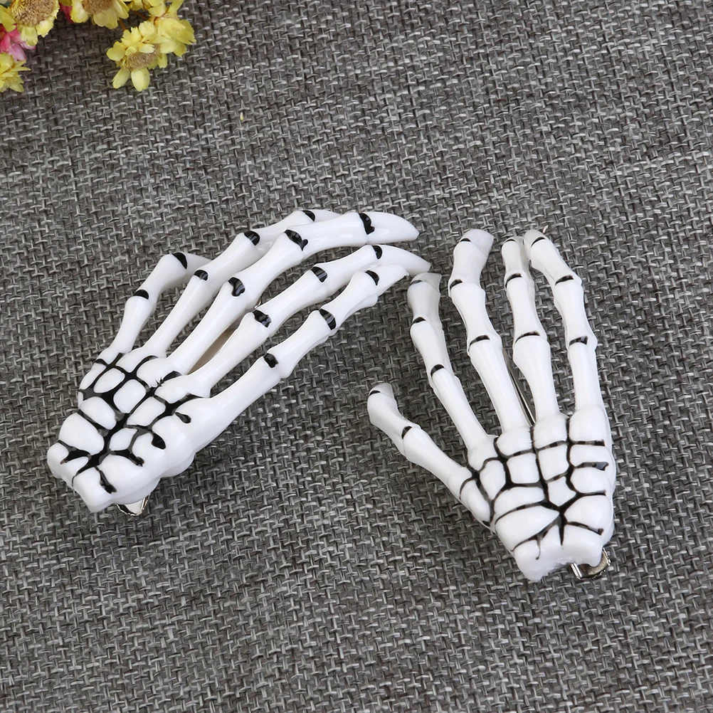 

8 Pcs Crystal Claw Hairpin Miss Accessories Girls Halloween Clips Plastic Party