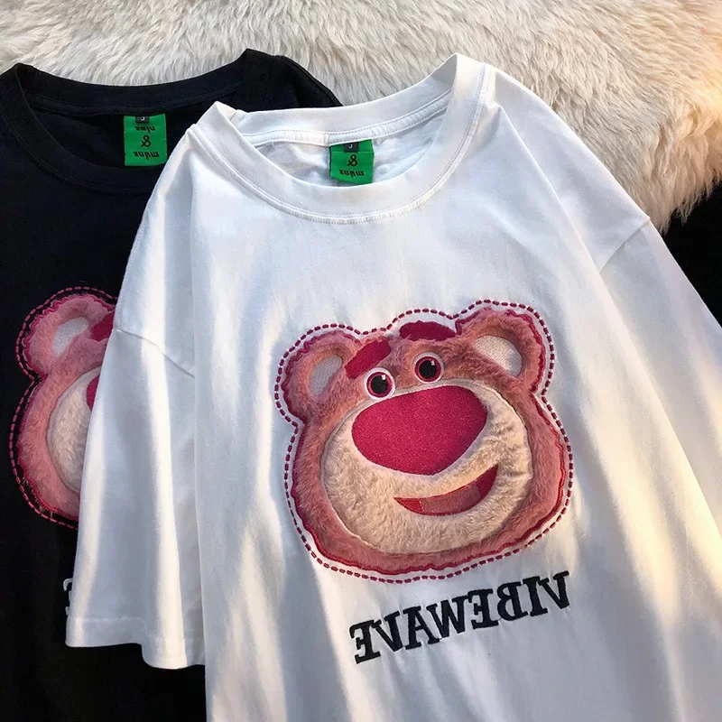 

Футболки оверсайз с рисунком персонажа мультфильма «лотсо»