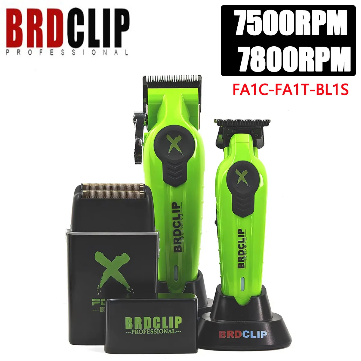 BRDCLIP FA1C/T/S комплект из 3 предметов 7500 об/мин профессиональная машинка для стрижки