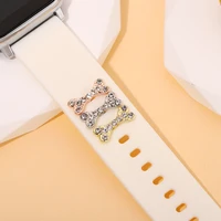 silicone bracelet charms for apple watchband small jewelry accessories charms funny dog bone charms nails for iwatch sport strap
