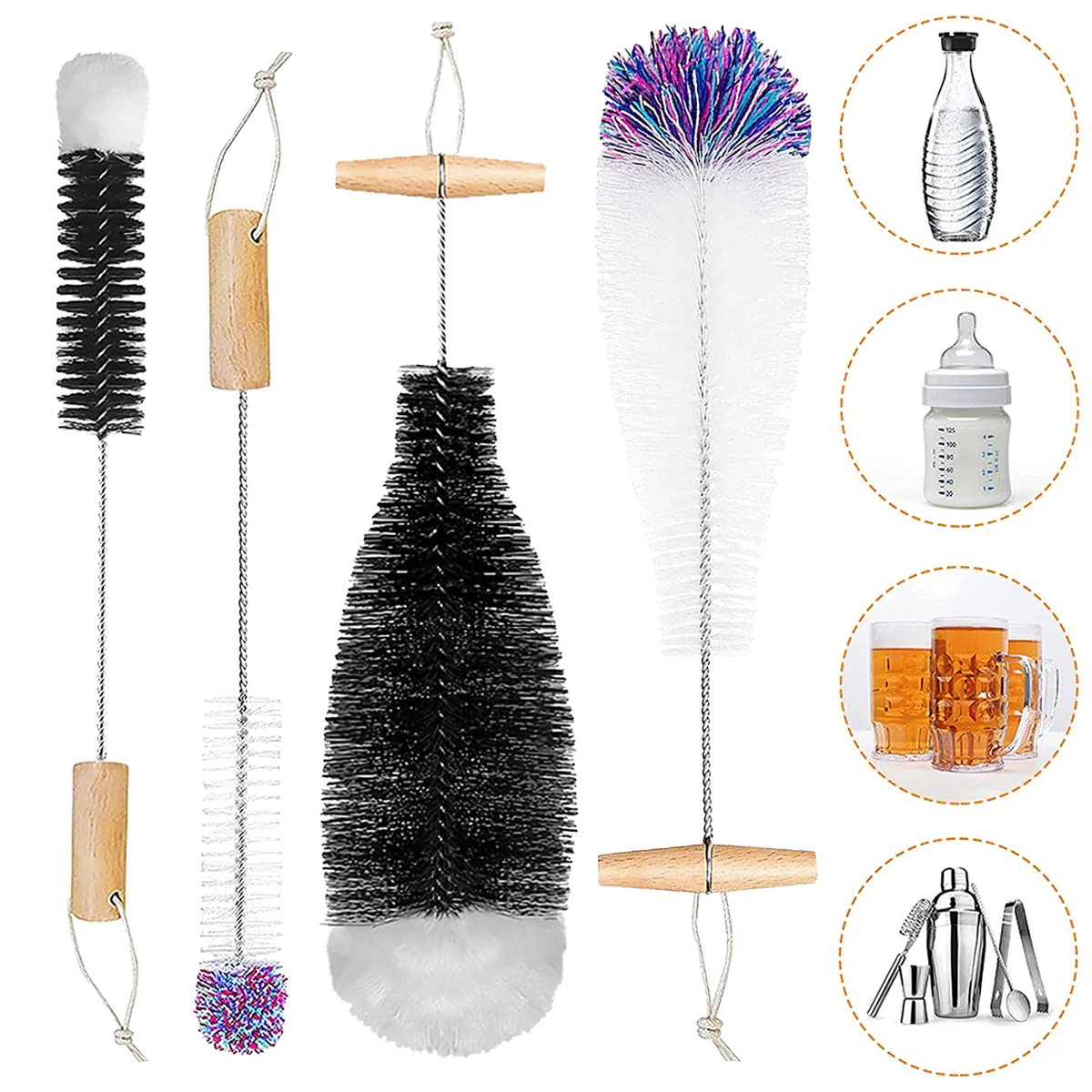 

2 шт., щётка для бутылки, без царапин