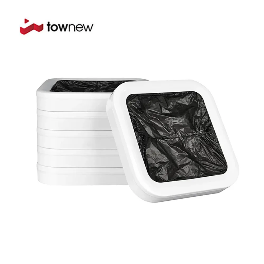 

TOWNEW Smart Trash Can T1 T1S Tair Original Replacement Garbage Bags 6/12 Refill Rings Auto Packing and Changing Bags