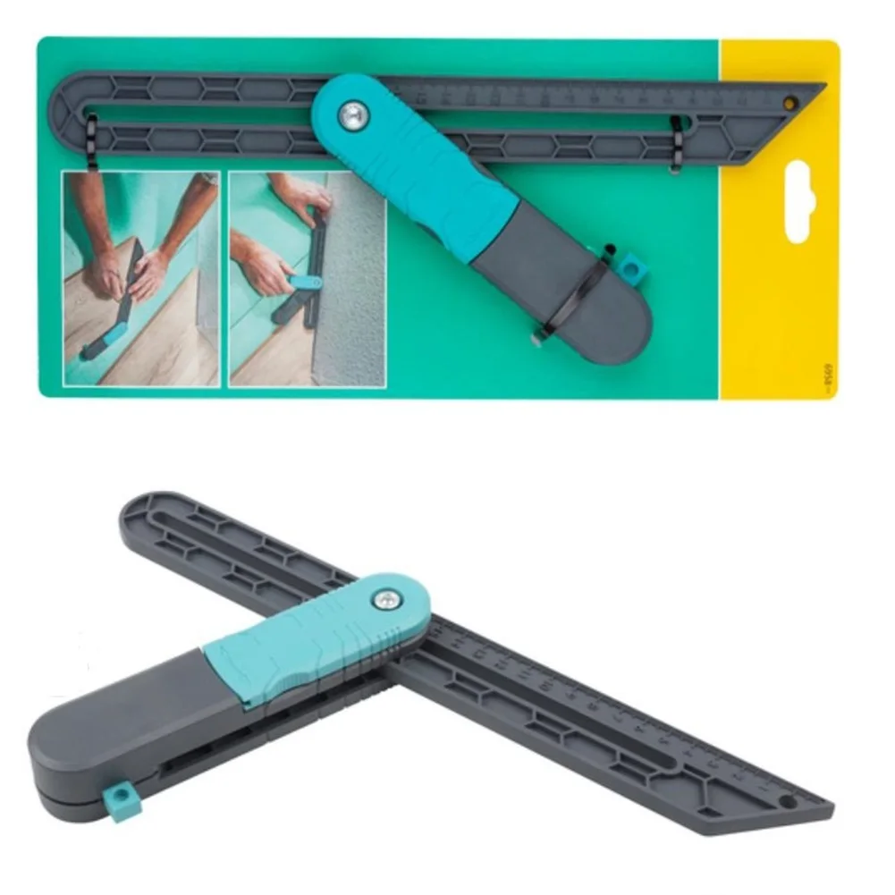 

Lock Angle Measure Tool ABS Wooden Marking Gauge Protractor Adjustable Angle Measuring Ruler For Carpenter Ruler with Pencils