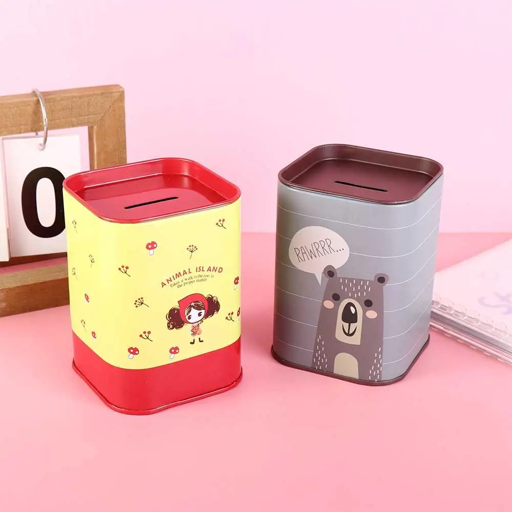 

Lovely Save Money Toy Cash Cabinet Giraffe Animal Home Decoration Tinplate Money Box Coin Box Cash Box Metal Piggy Bank