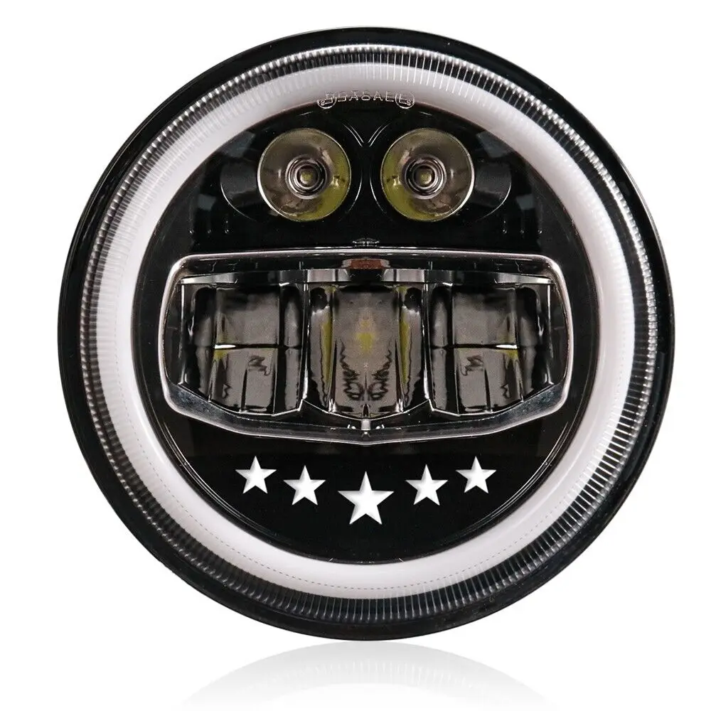 

7" LED Motorcycle Motorbike Truck Auto Headlight Head Lamp For Honda Kawasaki Harley Cafe Racer Cruiser Chopper