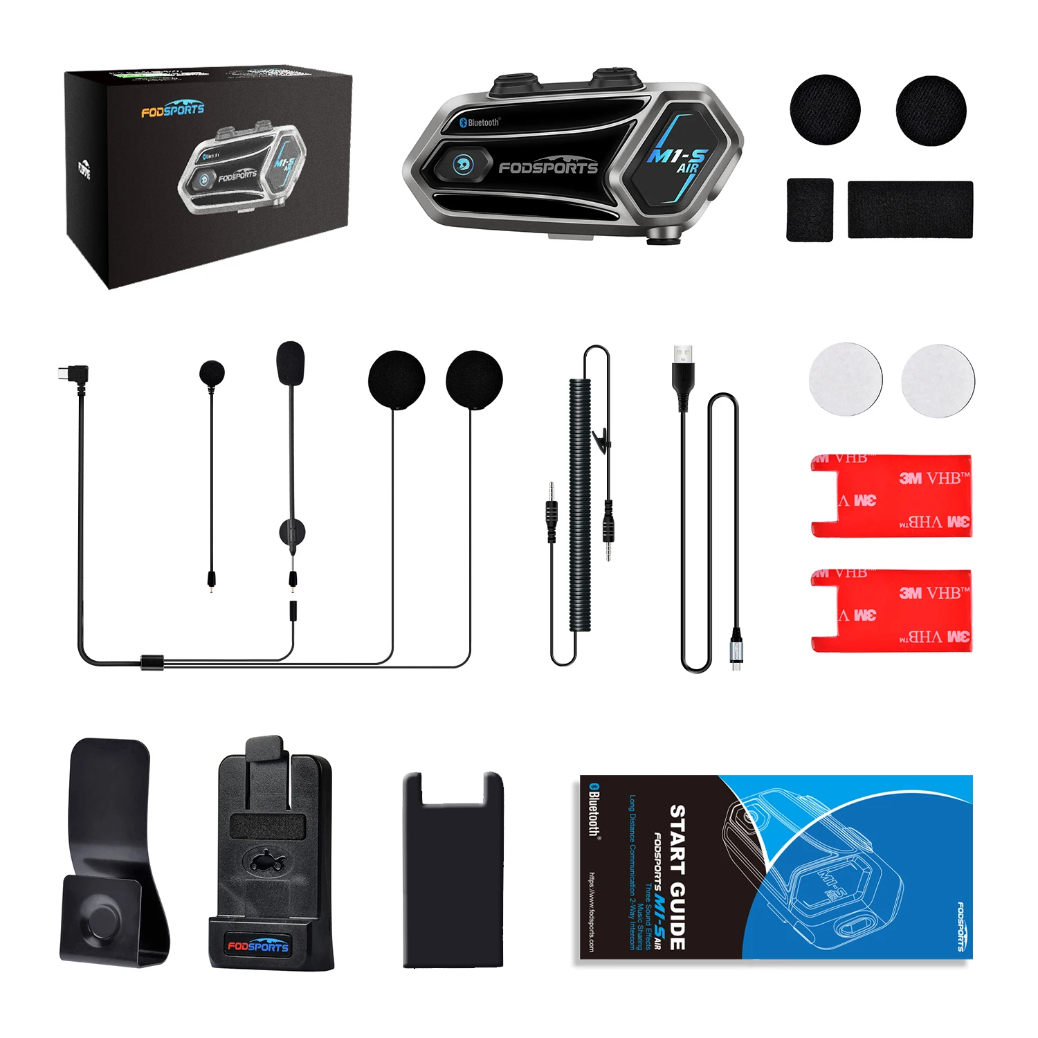 

Новый мотоциклетный домофон Fodsports M1S-AIR, 4 гонщики, 1000 м, шлем, Bluetooth-домофоны, разделение музыки, голосовой помощник, мото-гарнитура