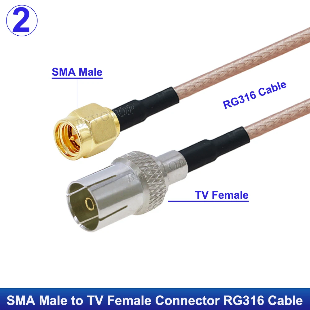 BEVOTOP RG316 кабель SMA - ТВ