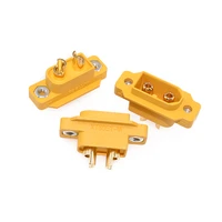 5 pcs amass xt60e1 m new type mountable xt60 male plug connector 4 23g for racing models multicopter fixed board diy spare part