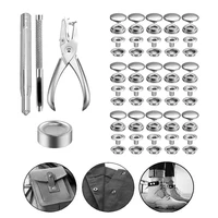 204pcs Snap Fastener Kit Stainless Steel Press Stud Button Marine Grade Canvas Upholstery Boat Cover Snap Button Fastener Set