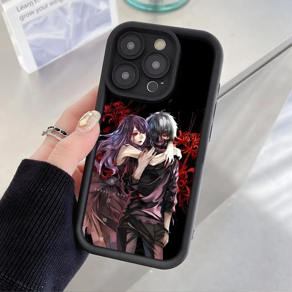 Фото Чехол для телефона Ghoul Rize для iPhone 18 17 16 15 14 13 12 11 Air Pro Max Plus, черный, мягкий, из ТПУ, ударопрочный. №2