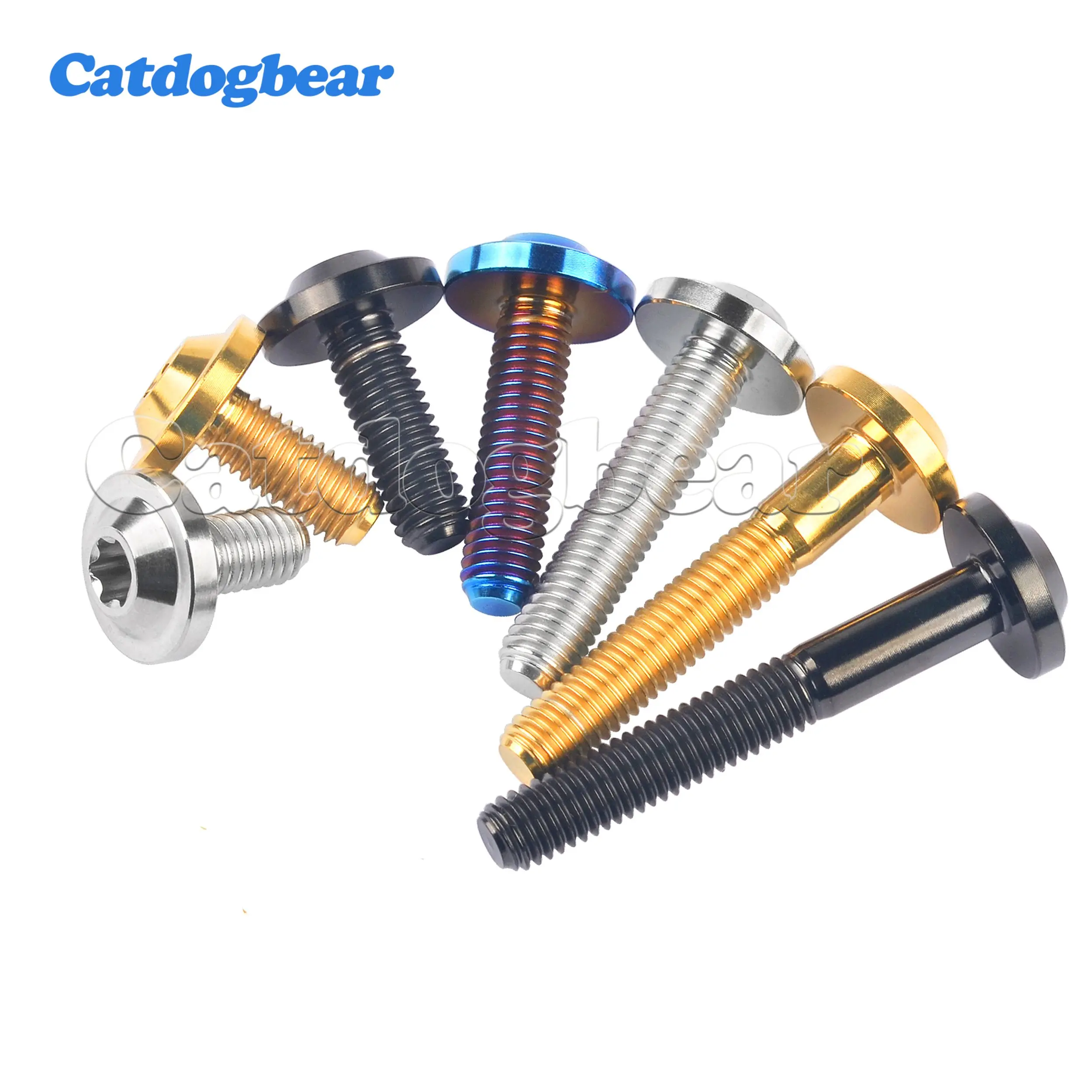 Фото Catdogbear 4 шт. титановых болта M4x10 15 20 25 30 мм с головкой Torx, титановые винты для вилок мотоциклов, крепежные элементы. №5