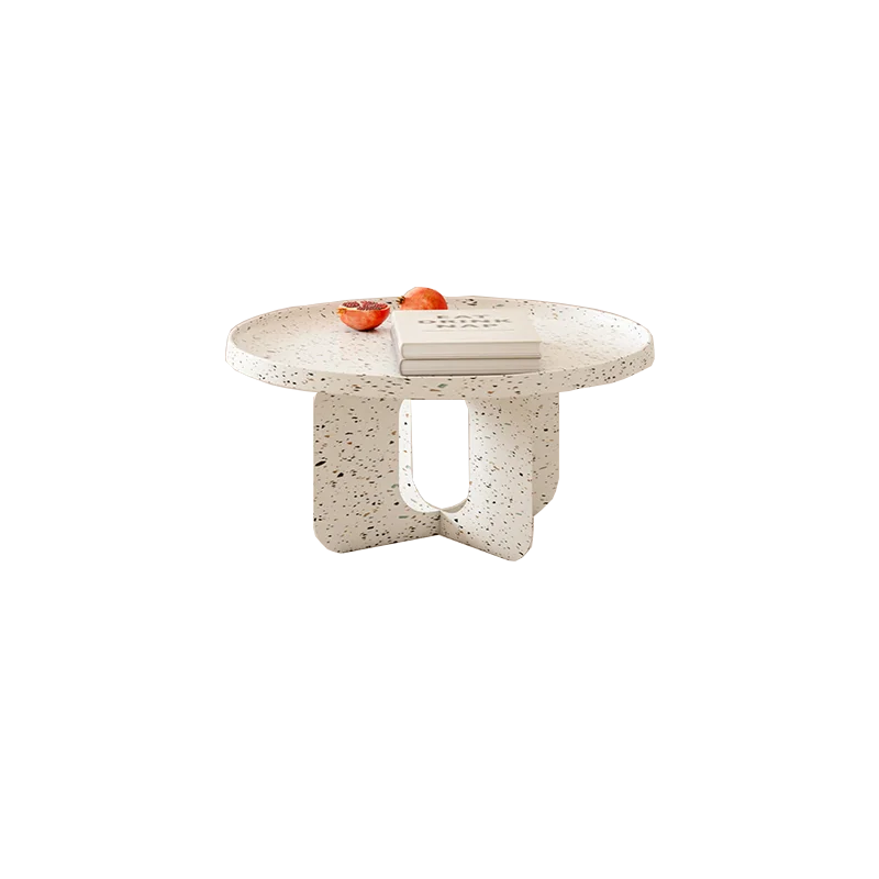 

ZL Cream Style Tea Table round Small Table Simple Modern Side Table