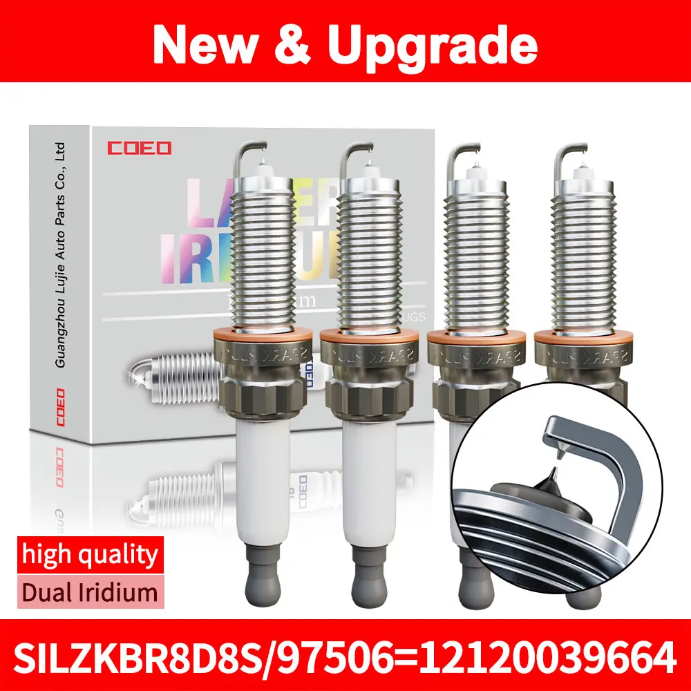 

Для NGK SILZKBR8D8S 97506 12120039664 двойная иридиевая свеча зажигания для BMW 335 435 535 640 740 GT320 328 M1 M2 X1X3 X5 X6 Z4 N20 N55