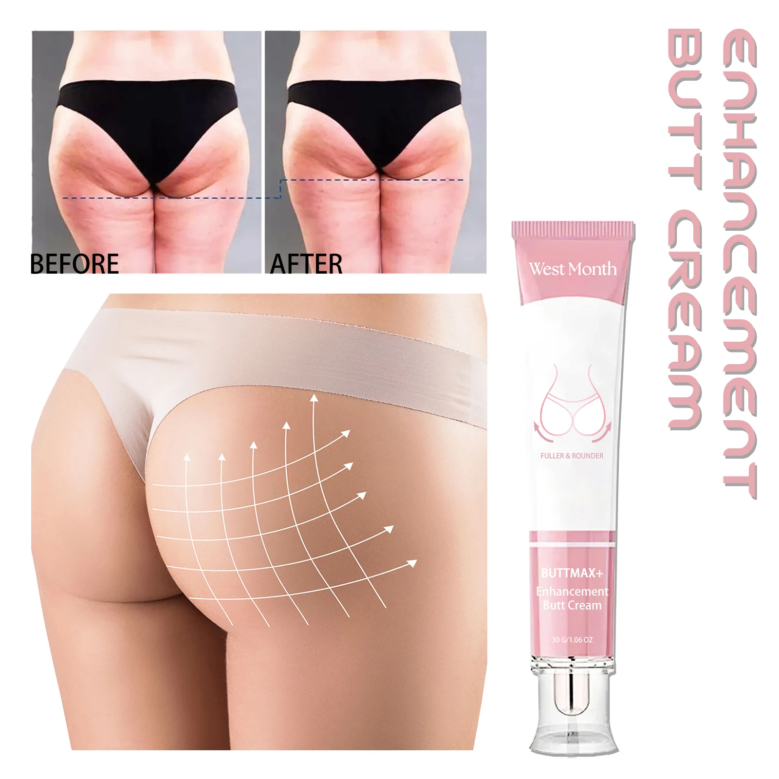 Крем для увеличения ягодиц подтяжки коррекции формы женского сексуального ухода