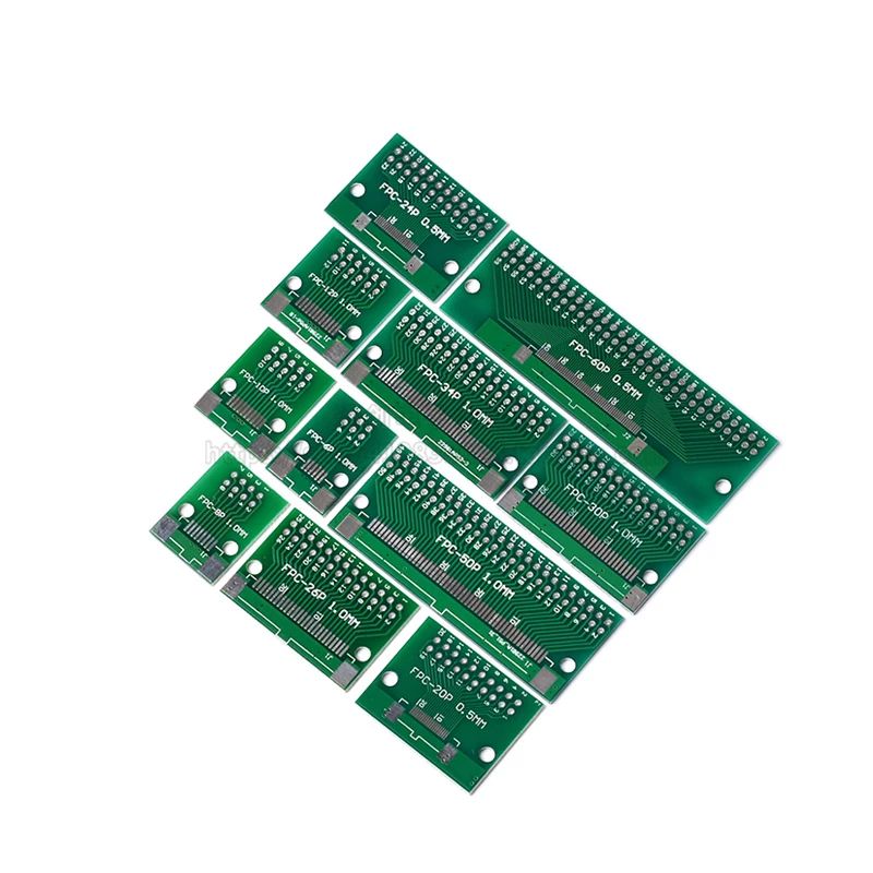 

FPC/FFC flat cable transfer plate is directly inserted DIY 0.5 mm 1mm spacing connector 6P/8P/10P/20P/30P/40P/60P