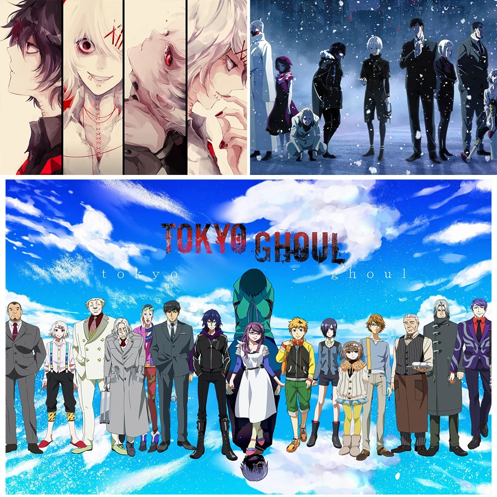 Постер из крафт-бумаги Токийский Гуль наклейка на стену с искусственным рисунком