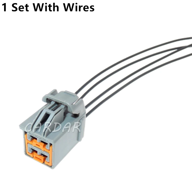 1 компл., 4-контактный разъем 2,8 серии, автомобильный разблокированный разъем переменного тока в сборе 7283-6446-40, серый проводной кабель, электрический разъем