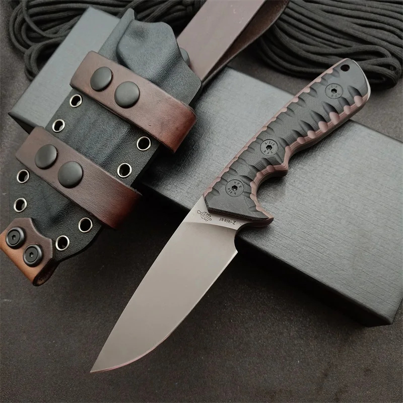 

Miller Bros.BIsdes Fruit Knife DC53 Steel Blade 60HRC Hardness G10 Handle Outdoor Camping Self Defense Knife with Sheath