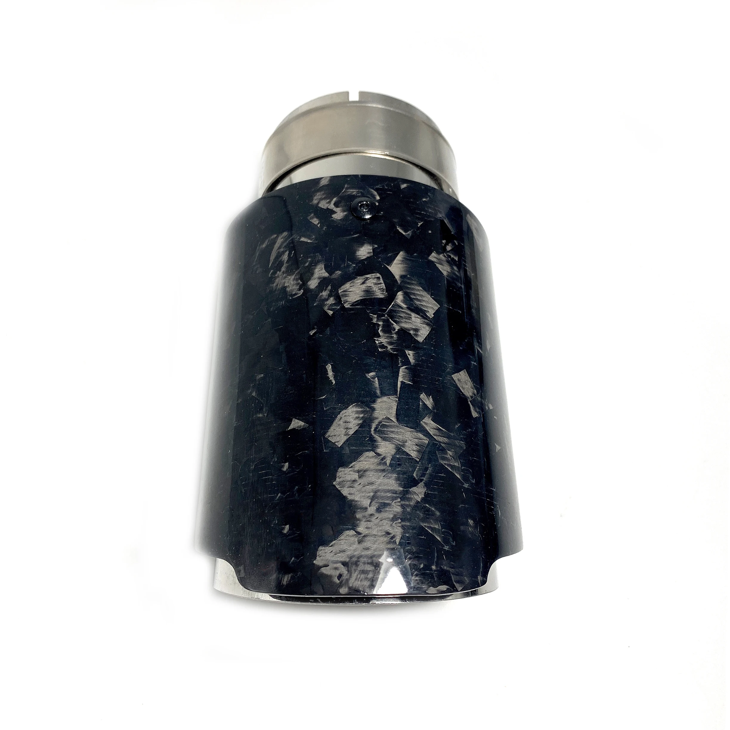 1 шт. Автомобильная выхлопная труба прямой фланец кованый глянцевый углеродный