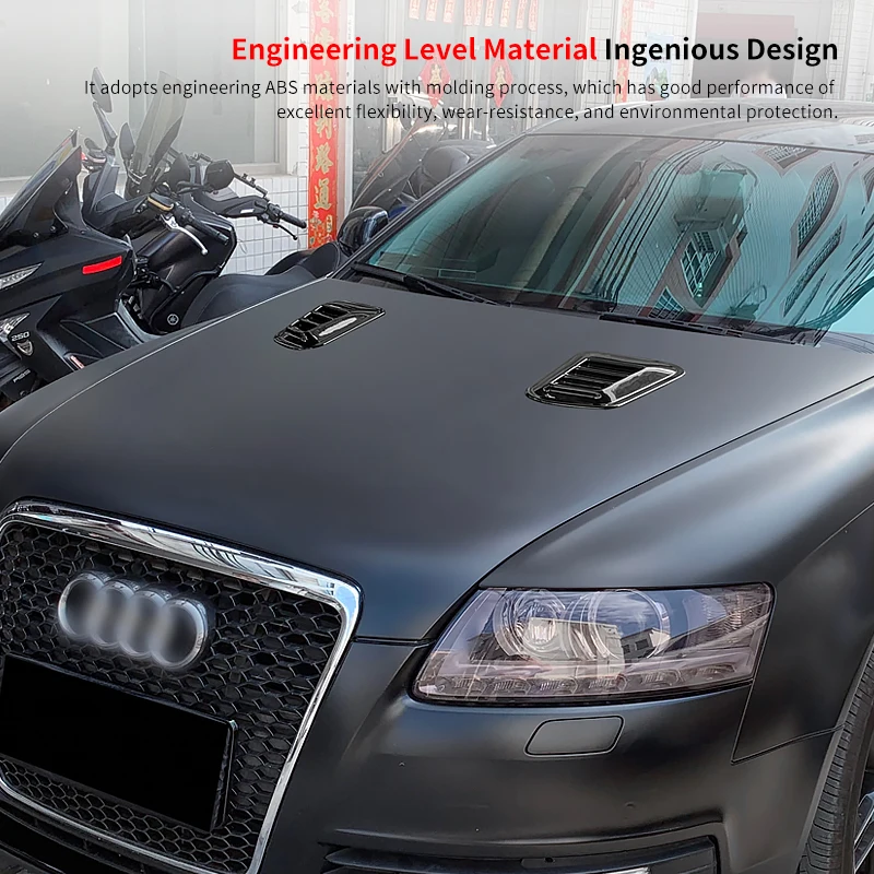 Для Audi A6 2009-2012 автомобильный декоративный воздухозаборник совок ABS капот