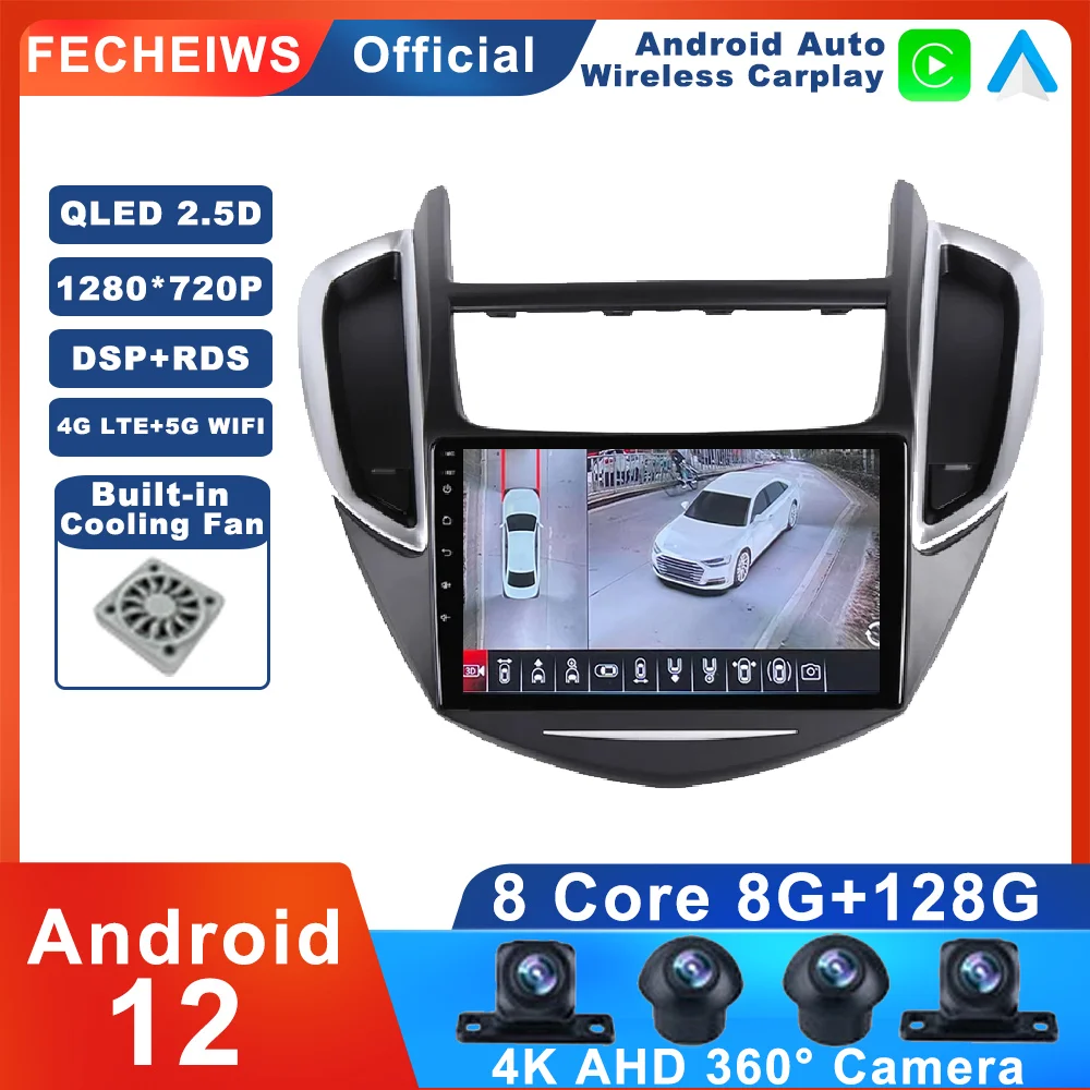 

9 Inch Android 12 For Chevrolet Tracker 3 TRAX 2013 - 2015 Car Radio 4G Wireless Carplay Auto DSP RDS Multimedia Video BT ADAS