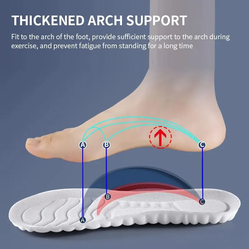 Супермягкие Долговечные Полиуретановые Стельки С Поддержкой Свода Стопы.