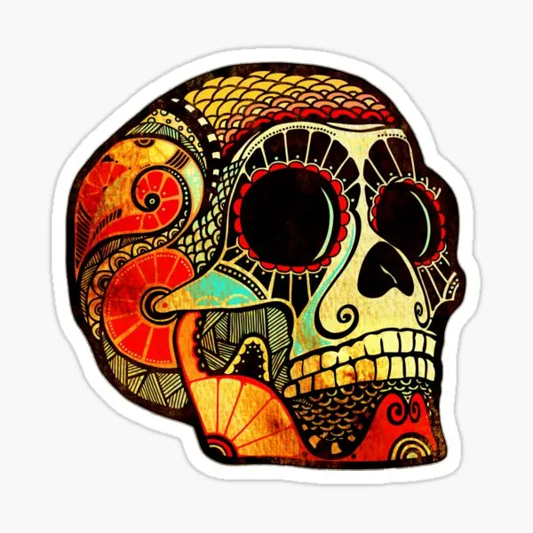 

5 шт., детские наклейки на окно, с принтом черепа