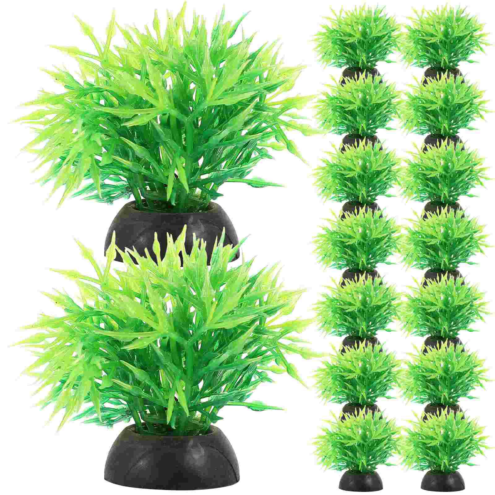 

20 Pcs Betta Leaf Plastic Fish Tank Plants Succulents Aquarium Decor Grass Artificial Aquatic