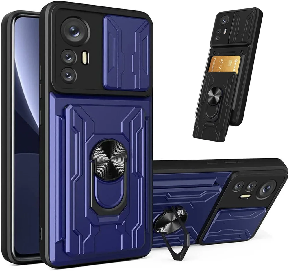 

Armor Case For Xiaomi 12 Lite Card Slot Ring Stand Camera Protection Cover For Xiaomi 12 Lite Pro 12S Pro 12X Xiaomi12Pro 5G