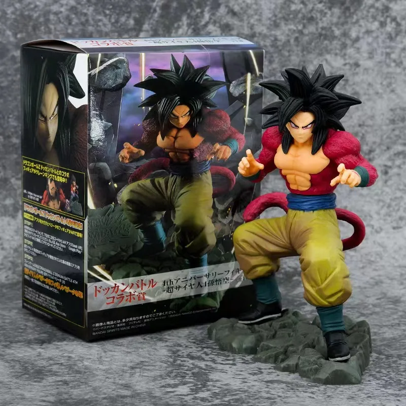 Dragon Ball Super Saiyan ПВХ Gt Series Combat Form Four Goku Vegeta Gogeta Фигурка Фигурки Аниме Модель Орнамент