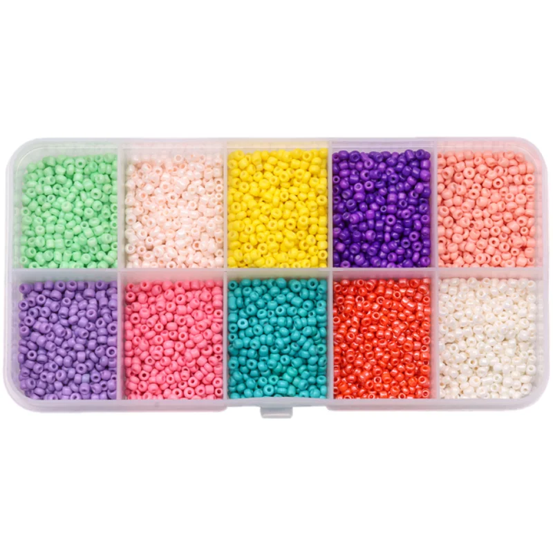 

2 mmCezch Seed Beads Jewelry Beads Kit For DIY Bracele Making with Jump Rings Alphabet Letter Beads for Necklace Jewelry Making