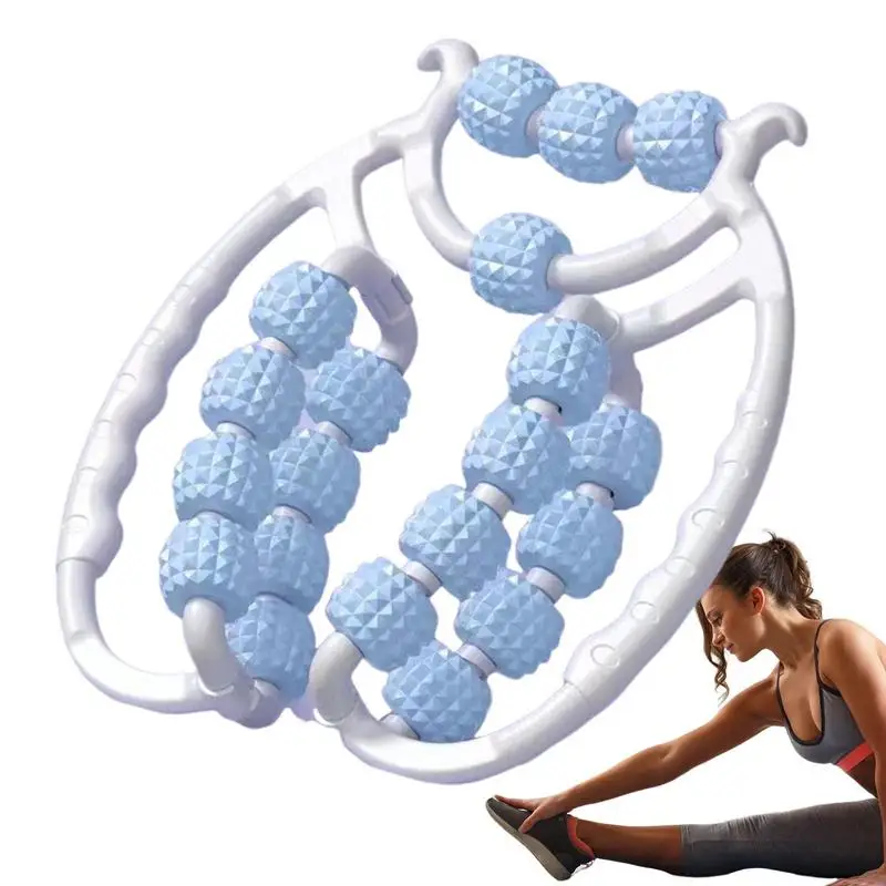 

12-колесный массажный роликовый тренажер для ног, 360 градусов